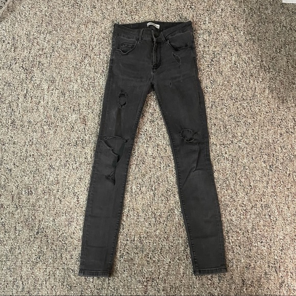 Faded Black Skinny Jeans
